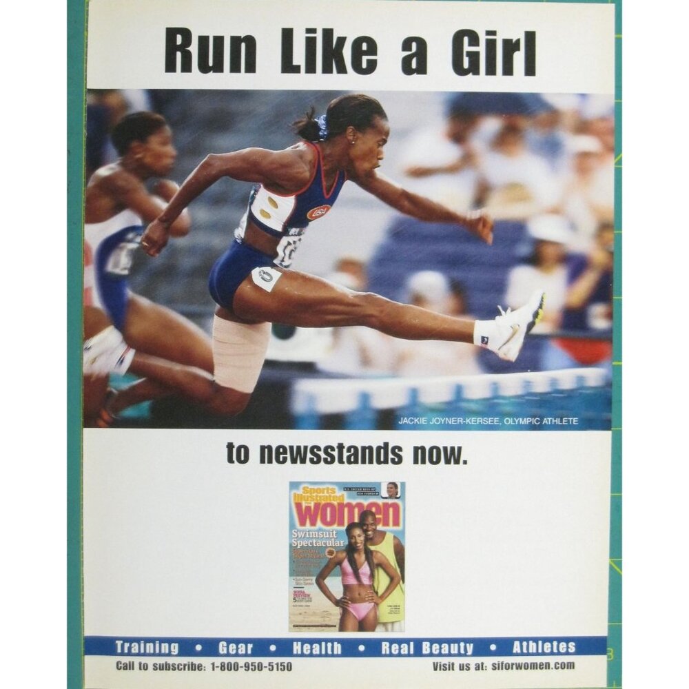 Print Ad Run Like A Girl Jackie Joyner-Kersee Sports Illustrated Women